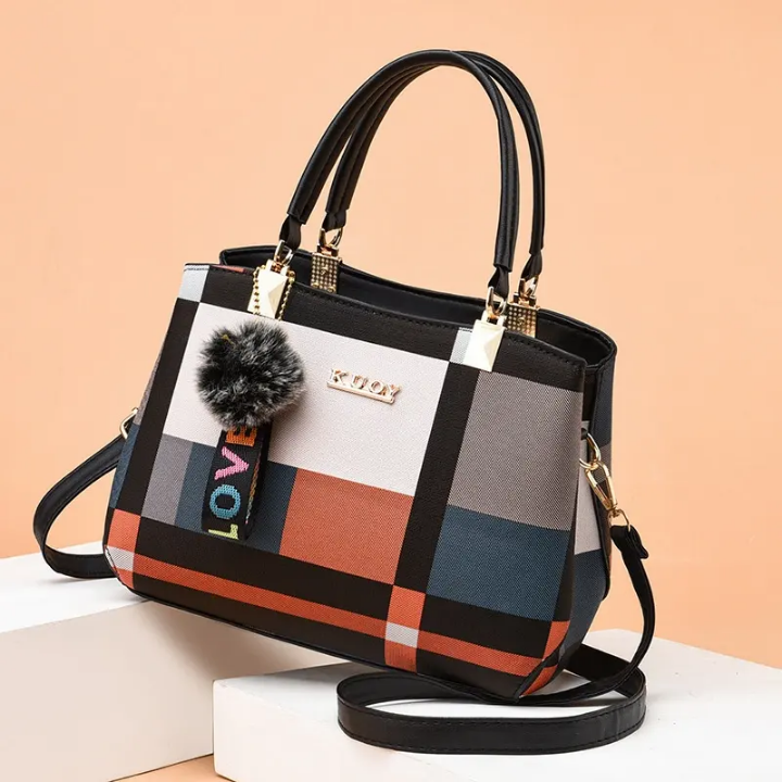 Chroma plaid handbag