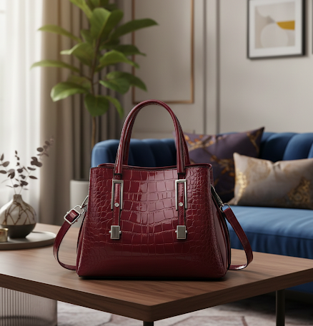Crimson glossy charm