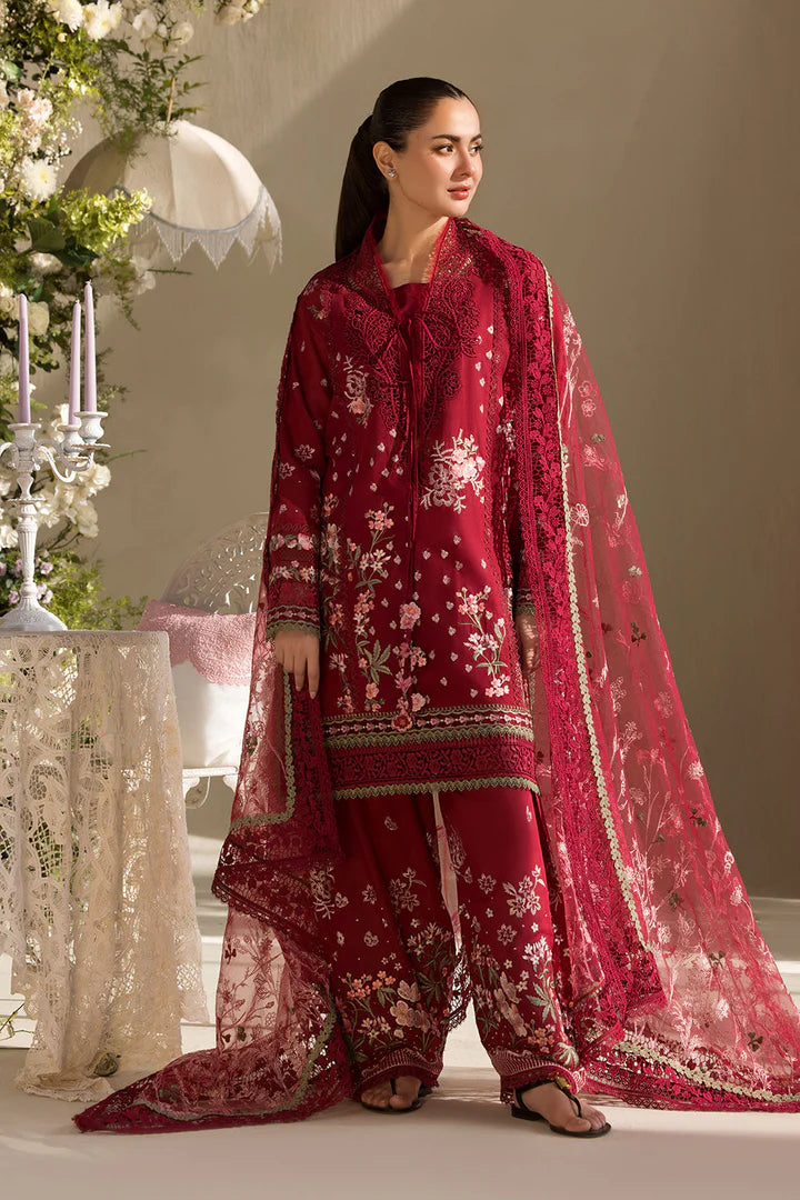Sobia Nazir - 3pc Embroidered Lawn with Emb Chiffon Dopatta