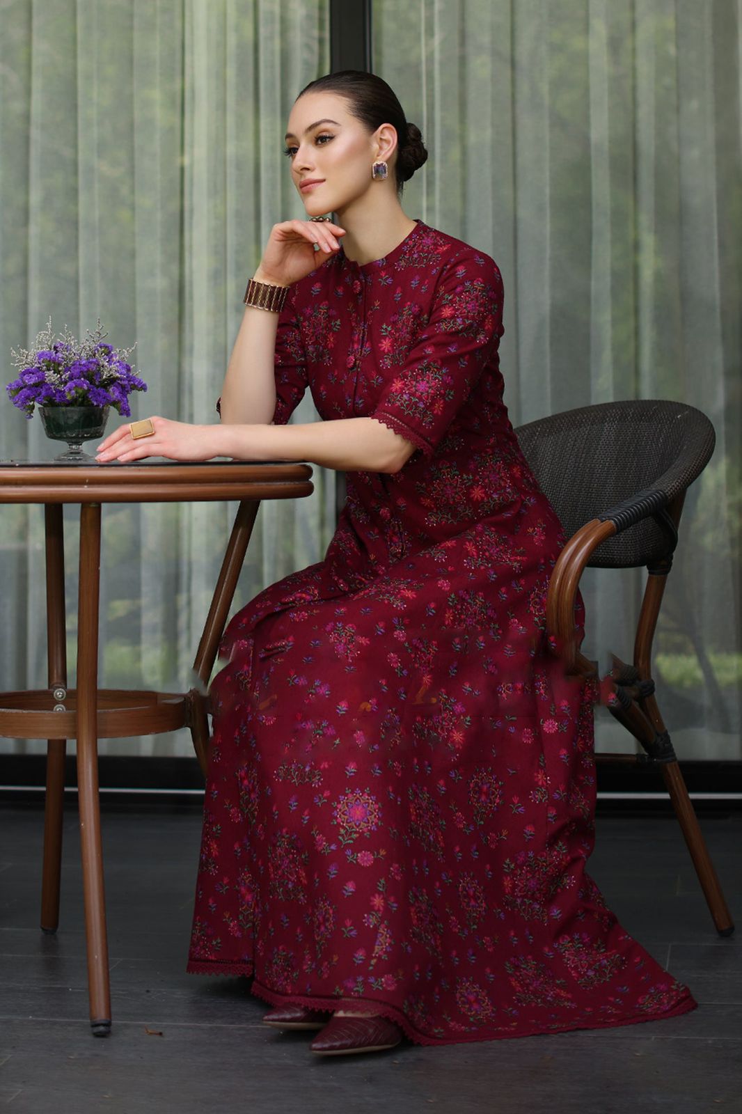 Bareeze - 3pc Lawn Heavy Embroidered with Bamber Chiffon Emb Dupata