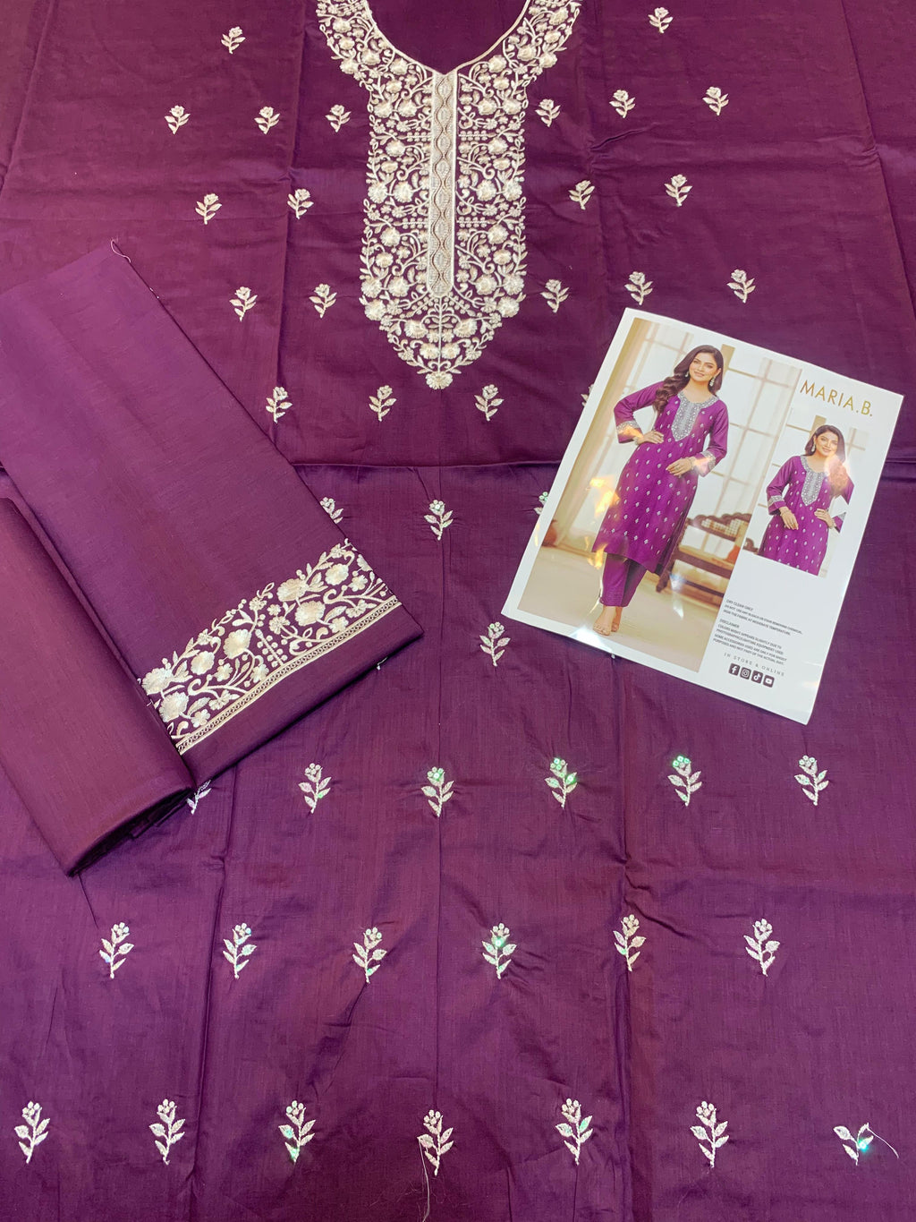 Maria B - 2pc Embroidered Summer Lawn