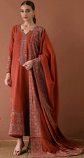 Batik - 3pc Embroidered Lawn with Emb Chiffon Dopatta
