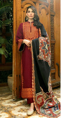 Zainab Chottani - 3pc Embroidered Lawn with Digital Print Diamond Dopatta