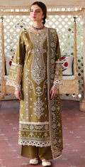 Jazmin - 3pc Embroidered Lawn with Emb Chiffon Dopatta