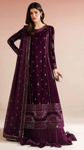 Jazmin - 3pc Embroidered Lawn with Emb Chiffon Dopatta