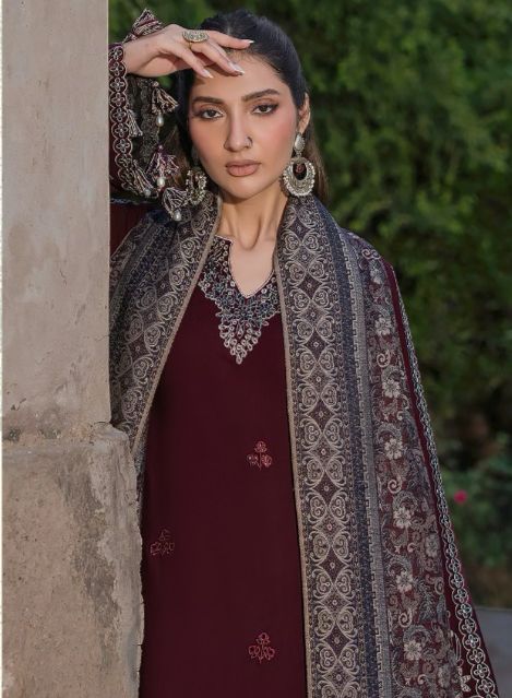 Izel - 3pc Embroidered Lawn with Printed Soft Chiffon Dopatta