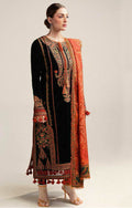 Hussain Rehar - 3pc Embroidered Lawn with Printed Dimond Dopatta