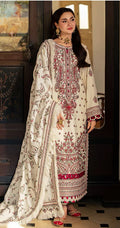 Asim Jofa - 3pc Embroidered Lawn with Printed Tarkashi Diamond Dopatta