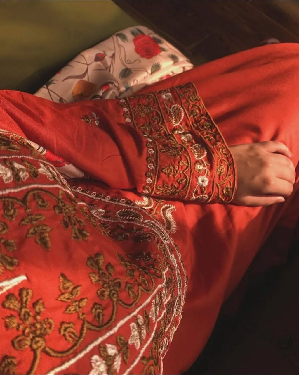 A Sling - 3pc Embroidered Lawn with Printed Diamond Dopatta