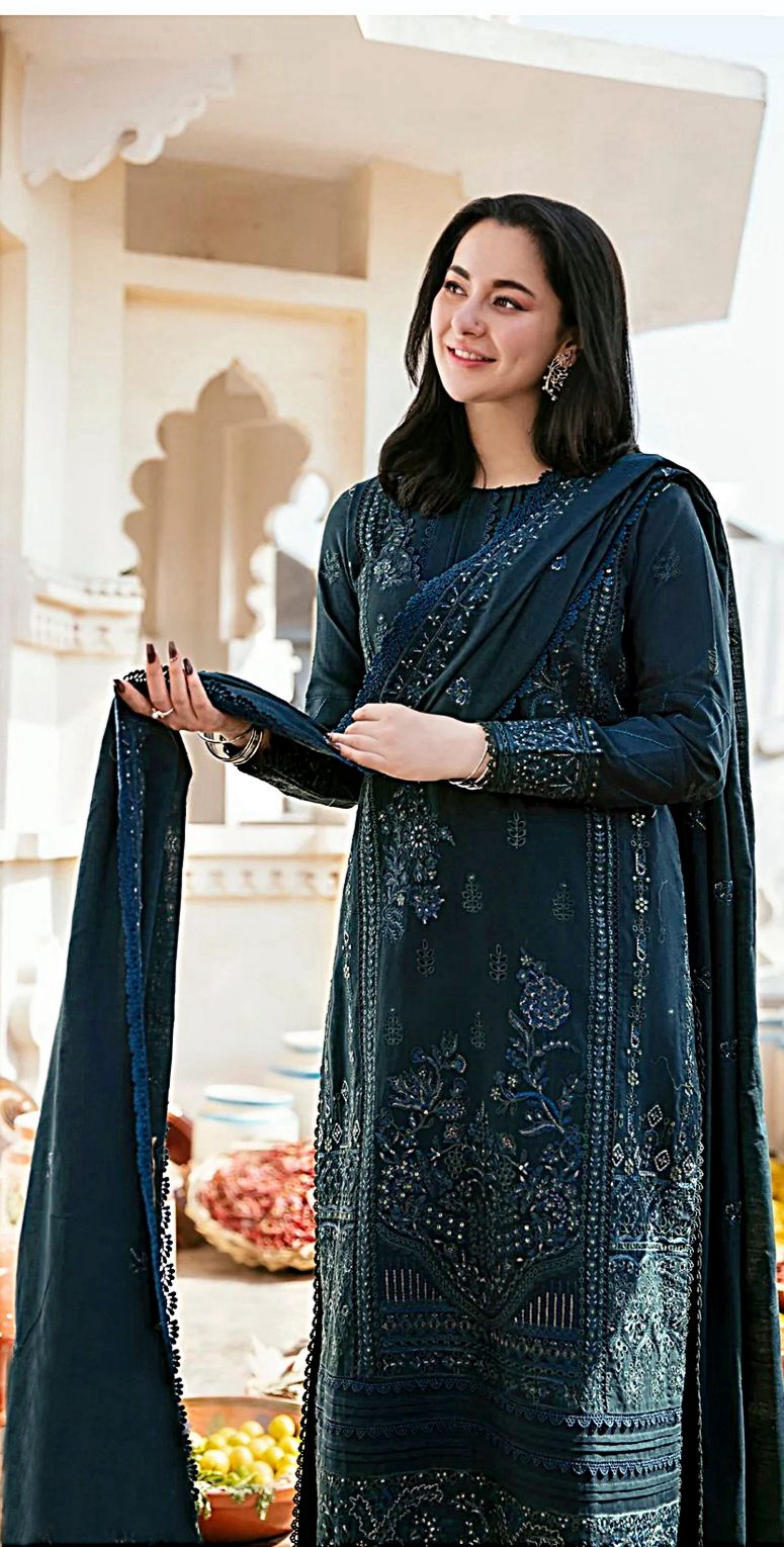Florant - 3pc Embroidered Lawn with Emb Chiffon Dopatta