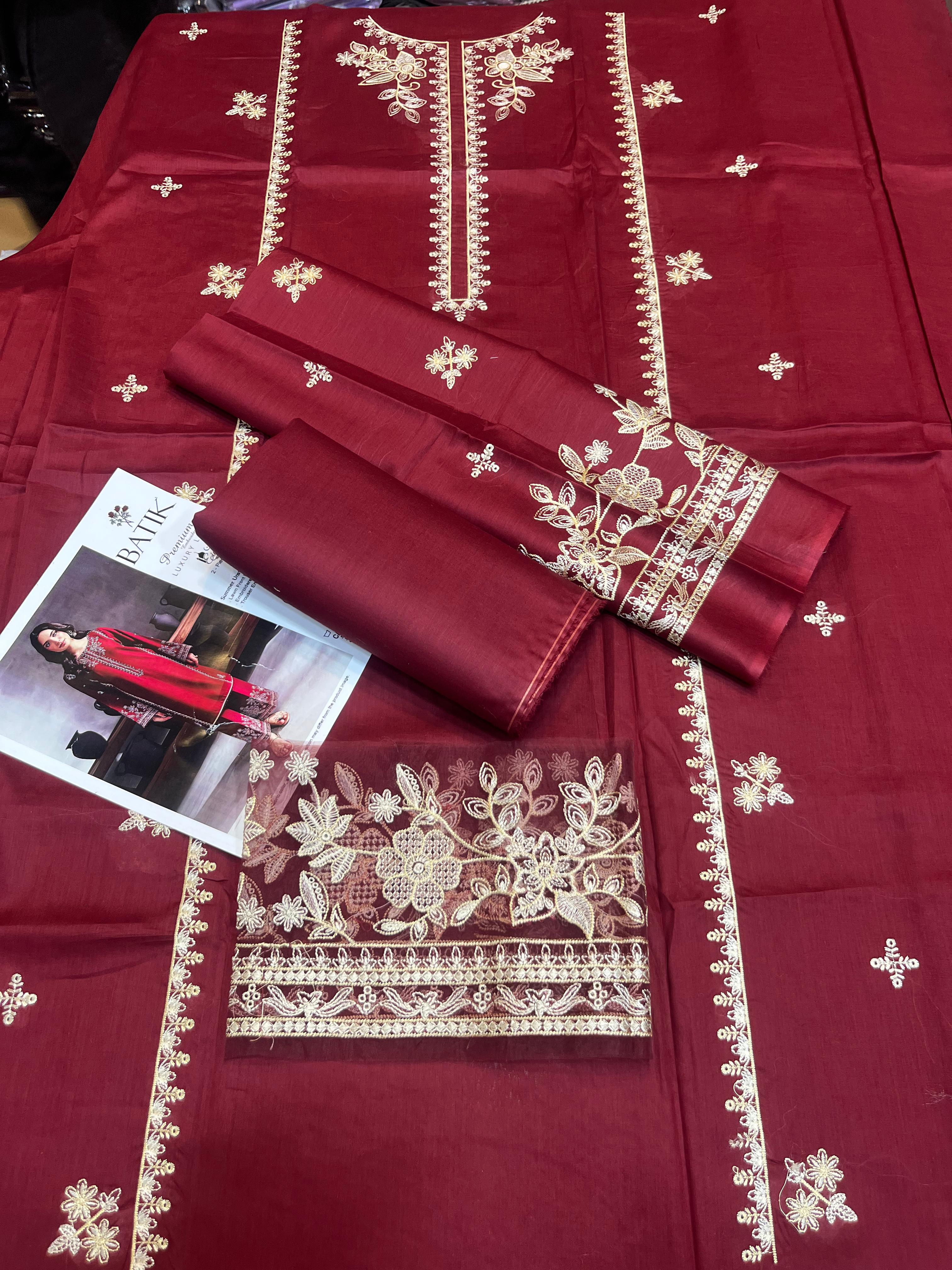 Batik - 2pc Embroidered Lawn