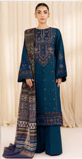 Sapphire - 3pc Embroidered Lawn with Printed Diamond Dopatta