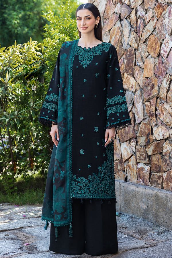 Batik - 3pc Embroidered Lawn with Printed Diamond Dopatta