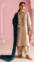 Batik- 3pc Embroidered Lawn with Emb Chiffon Dopatta