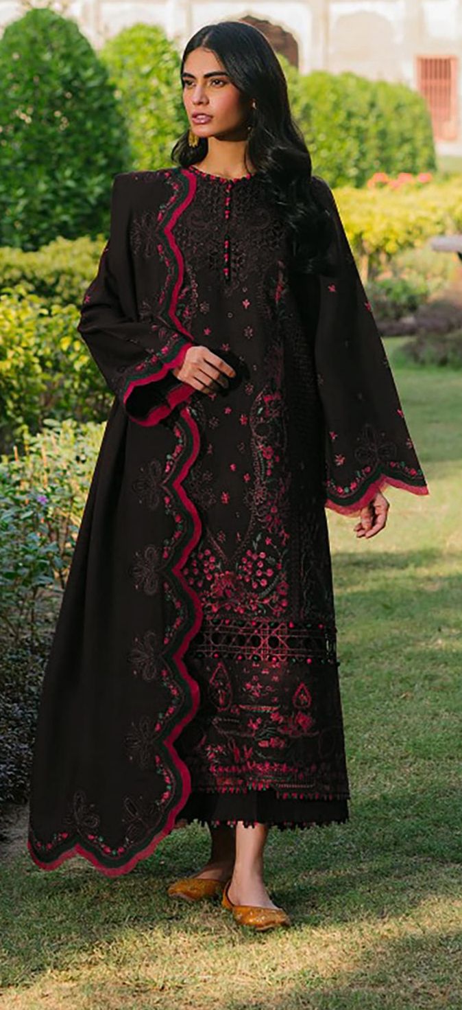 Gull Ahmed - 3pc Embroidered Lawn with Emb Chiffon Dopatta