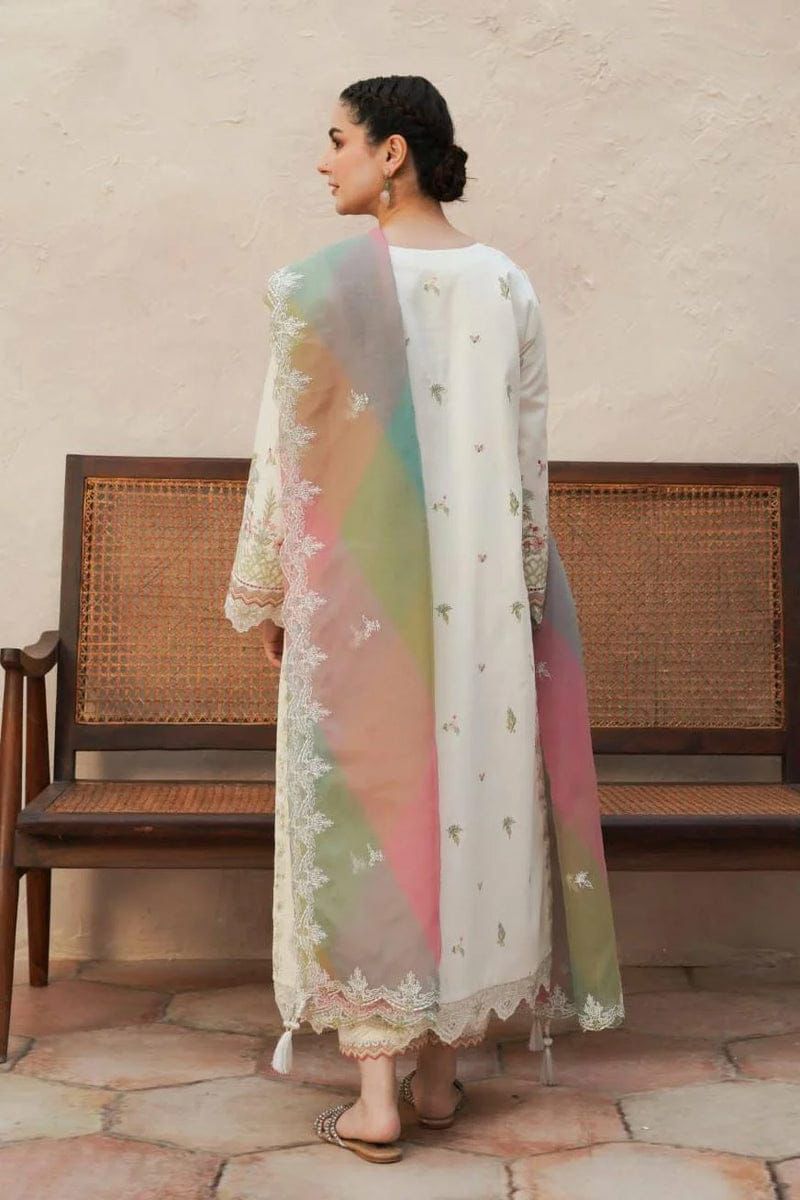 Jeem - 3pc Embroidered Lawn with Emb Dimaond Dopatta
