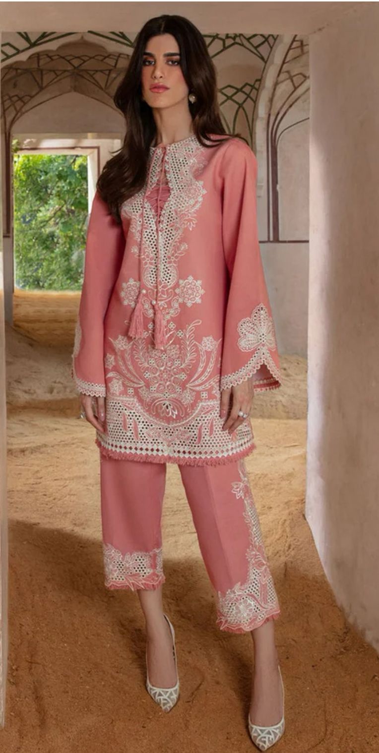 Chrimson - 3pc Embroidered Lawn with Emb Heavy Chiffon Dopatta