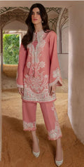Chrimson - 3pc Embroidered Lawn with Emb Heavy Chiffon Dopatta