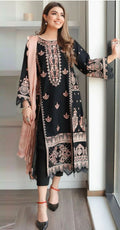 Saira Rizwan - 3pc Embroidered Lawn with Emb Heavy Chiffon Dopatta