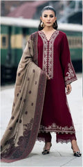 Sapphire - 3pc Embroidered Lawn with Printed Diamond Dopatta