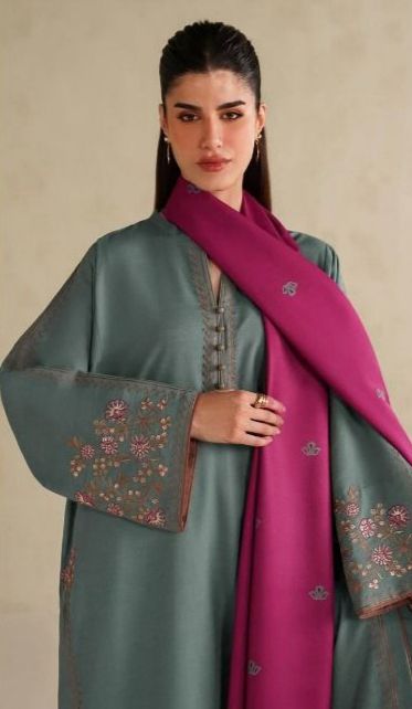 Iznik - 3pc Embroidered Lawn with Printed Diamond Dopatta
