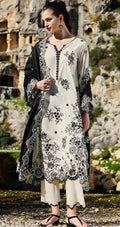 Nureh - 3pc Embroidered Lawn with Emb Chiffon Dopatta
