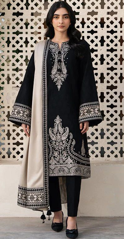Jazmin - 3pc Heavy Embroidered Lawn with Emb Chiffon Dopatta