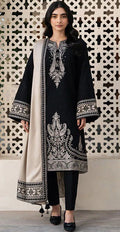 Jazmin - 3pc Heavy Embroidered Lawn with Emb Chiffon Dopatta
