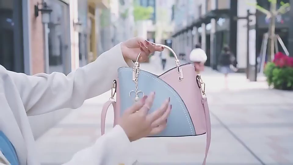 Pastel chic satchel