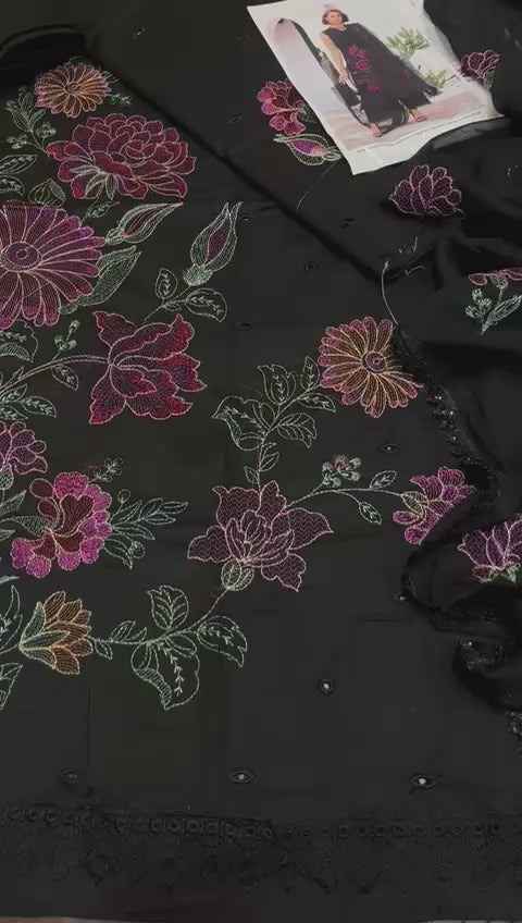 Bareeze - 3pc Embroidered Lawn with Chiffon Emb Dopatta